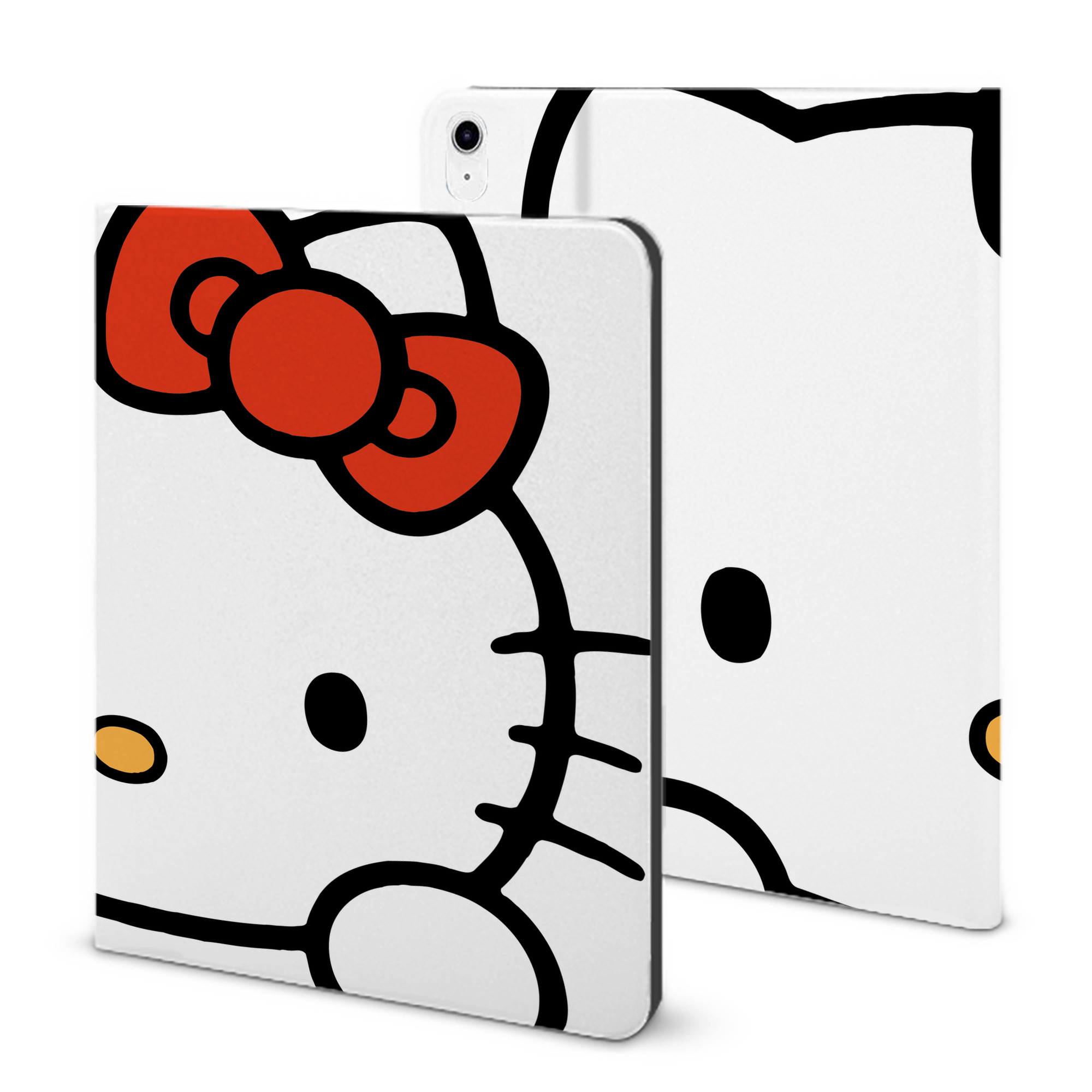 （画像用） Hello Kitty ハローキティ IPad ケース ブック型 PUレザー TPU 耐衝撃 軽量 薄型 ペン収納なし 全面保護 IPad 各モデル対応